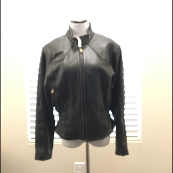 Mas Woman’s Leather Motorcycle Jacket black M - Picture 7 of 10